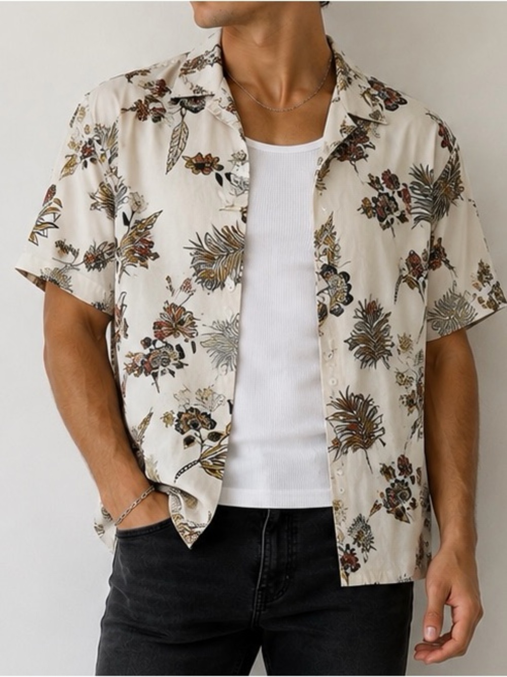 Pacsun Arni Camp Button Down Shirt Size Small